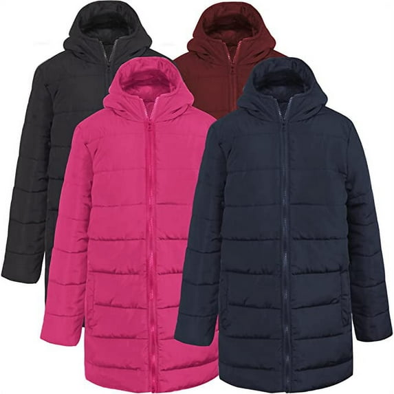Trail maker 20 Pack Wholesale Winter Coats with Hood for Girls, Cinched Sleeves for Warmth, and Pockets; Water Resistant Coats for Girls, Homeless Kids Bulk Items, Foster Kids Essentials