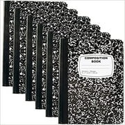 Trail maker 50 Pack Black Composition Notebooks Bulk College Ruled Composition Notebooks Hardcover Writing Notebooks