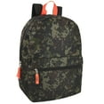 thumbnail image 1 of Boys 17 Inch Backpack with Front Zippered Pocket and Adjustable Shoulder Straps for School, Camp, Hiking, Commuting and Travel in Military Camo, 1 of 8
