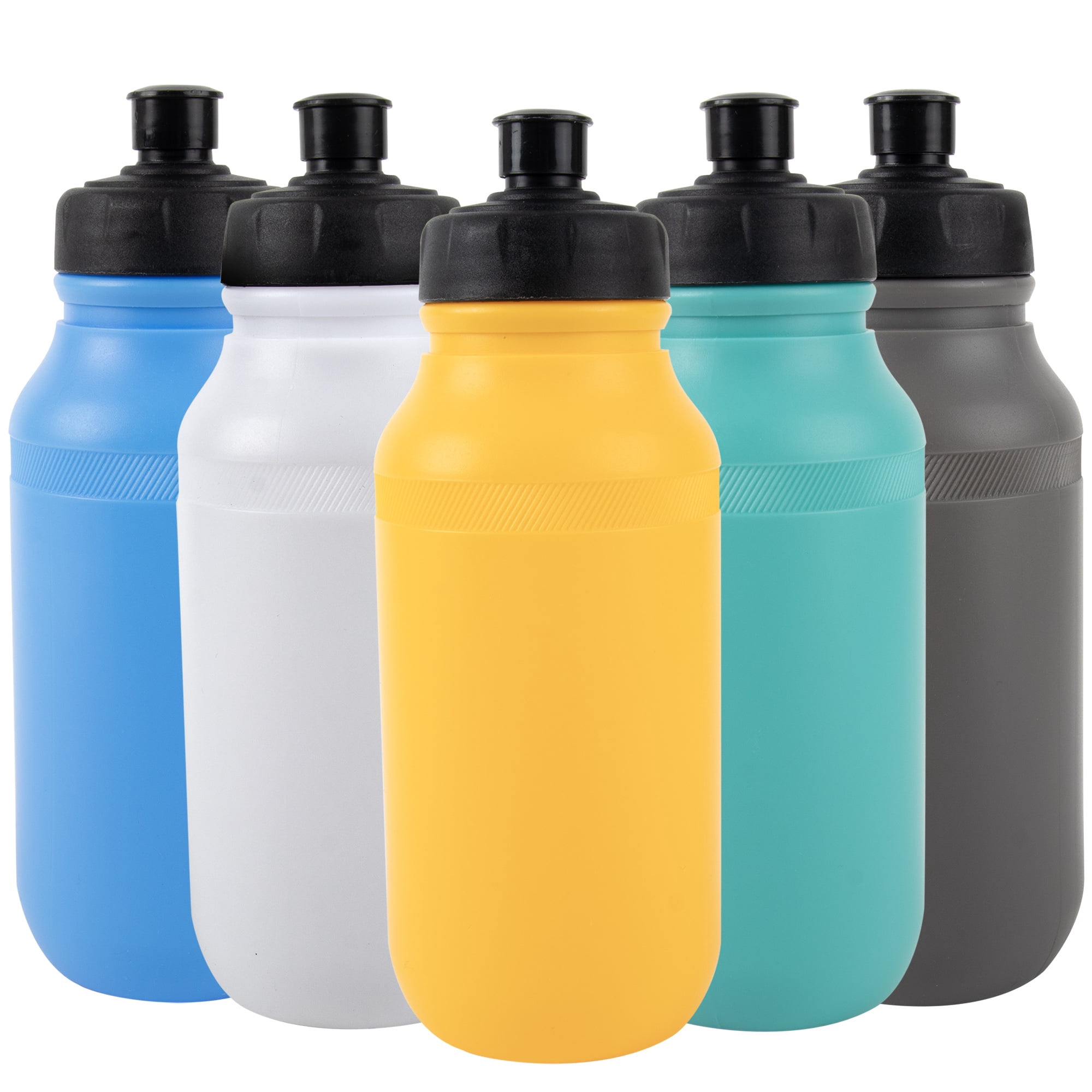 Trail maker Reusable Leakproof Water Bottles, 20 Oz. BPA Free Pull Top Cap & Squeeze for Water & Sports Drinks, 50 Pack
