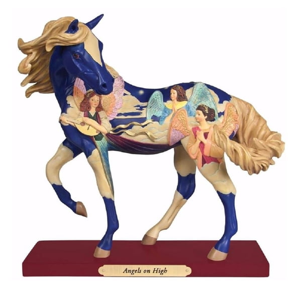 Trail Of Painted Ponies Angels On High. Polyresin Horse Christmas 4058162