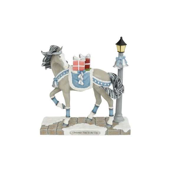Trail of Painted Ponies Christmas Time in the City Figurine 8in H