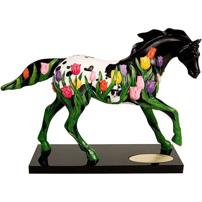 Trail of Painted Ponies Tip Toe Through The Tulips Figurine