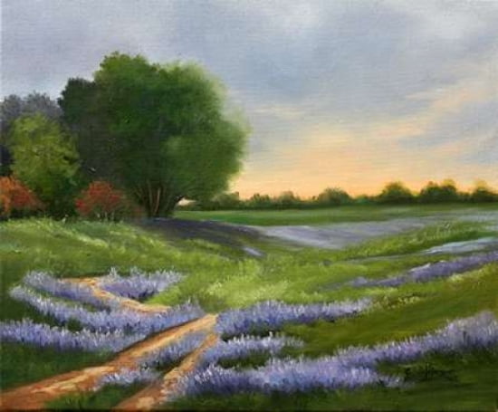 Trail of Purple Canvas Art - Julie Peterson (20 x 24)