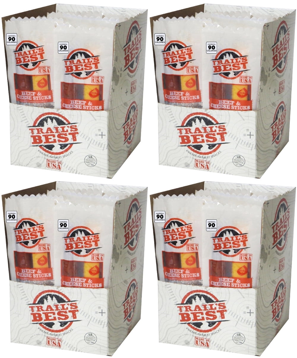Trail's Best 1oz Twin Beef & Cheese 20-ct Boxes - 4 Boxes