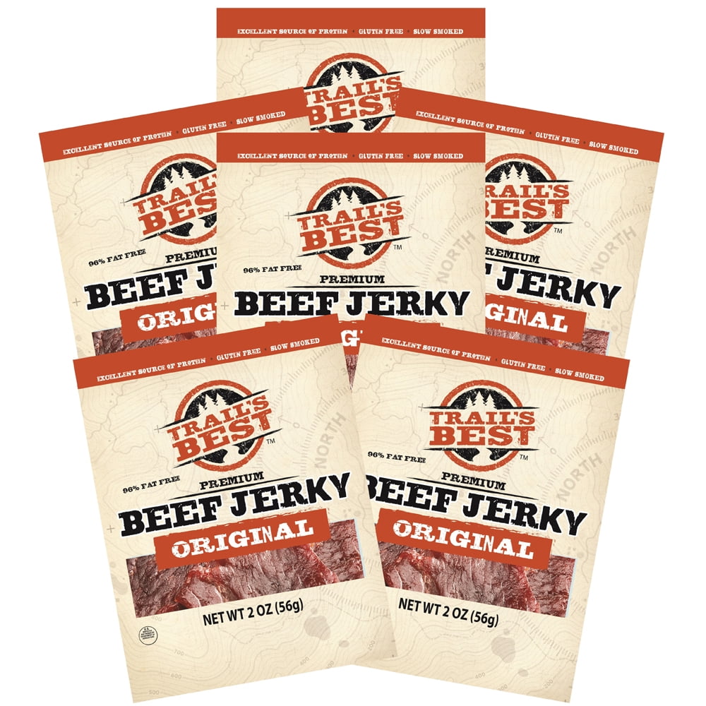Trail's Best Original Beef Jerky 2oz Packs - 6 Packs
