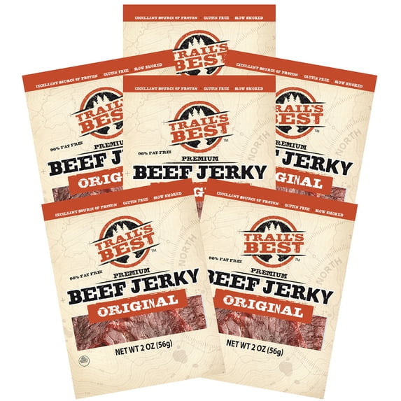 Trail's Best Original Beef Jerky 2oz Packs - 6 Packs