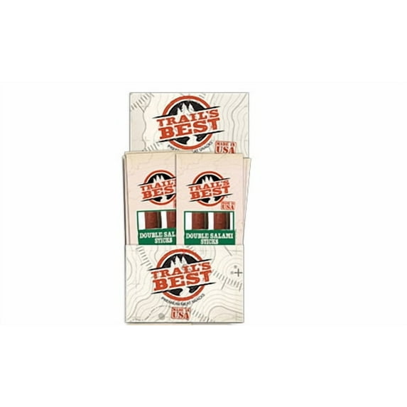 Trail's Best Sticks, Double Salami, 1 Ounce Pack of 20 For On The Go, Lunchboxes, School Snacks, Gluten Free