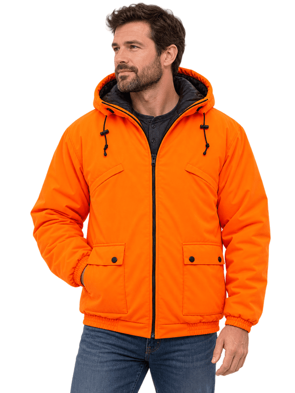 Adult Men’s Insulated & Waterproof Blaze Orange Tanker Jacket, 2X, Orange