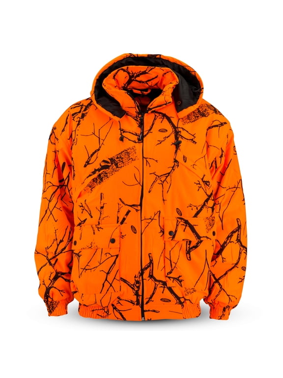 Adult Men’s Insulated & Waterproof Safety Tanker Jacket, 5X, Blaze Orange Camo