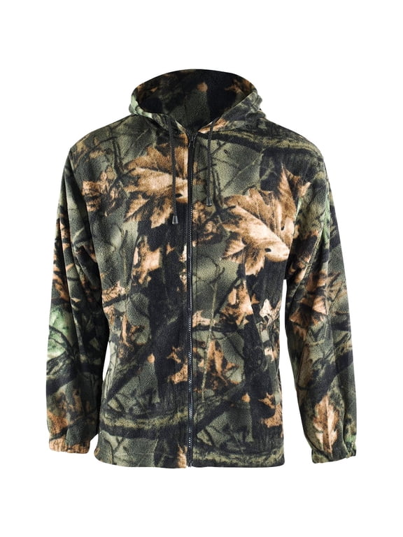 Adult Mens Chambliss Full Zip Camo Hoodie Sweatshirt Jacket, 2X