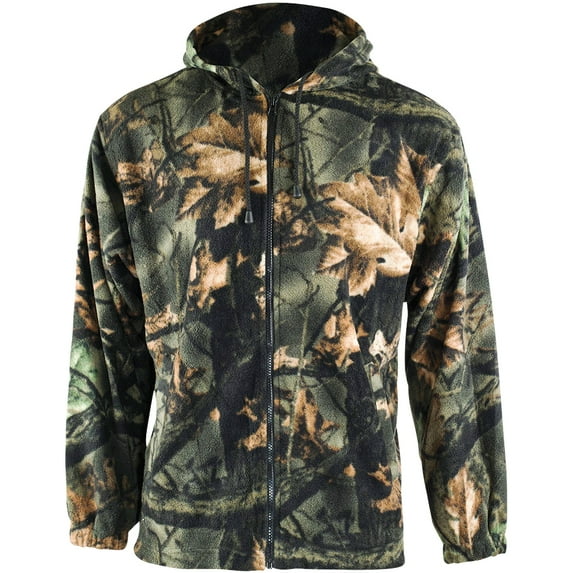 TrailCrest Adult Mens Chambliss Full Zip Camo Hoodie Sweatshirt Jacket, 3X