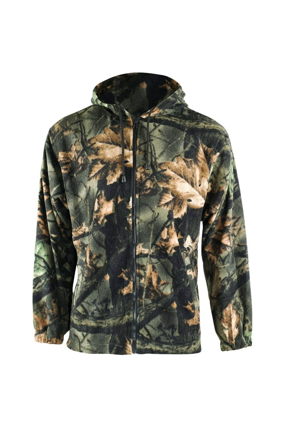 Adult Mens Chambliss Full Zip Camo Hoodie Sweatshirt Jacket, Medium