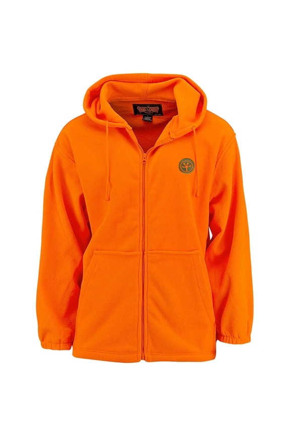 Adult Mens Chambliss Full Zip Safety Blaze Orange Hoodie Sweatshirt Jacket, 3X