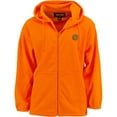 thumbnail image 1 of TrailCrest Adult Mens Chambliss Full Zip Safety Blaze Orange Hoodie Sweatshirt Jacket, Large, 1 of 7