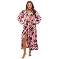 thumbnail image 1 of TrailCrest Adult Women's Pink Camo Coral Fleece Belted Lounge Robe, Medium, 1 of 1