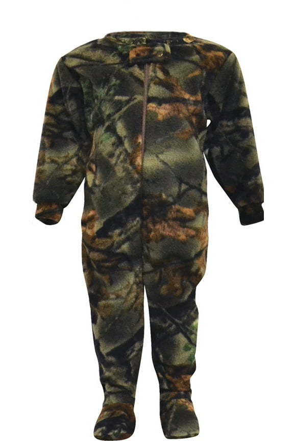 Infant Camo One Piece Footed Fleece Crawler, Camo, 6-12 Months