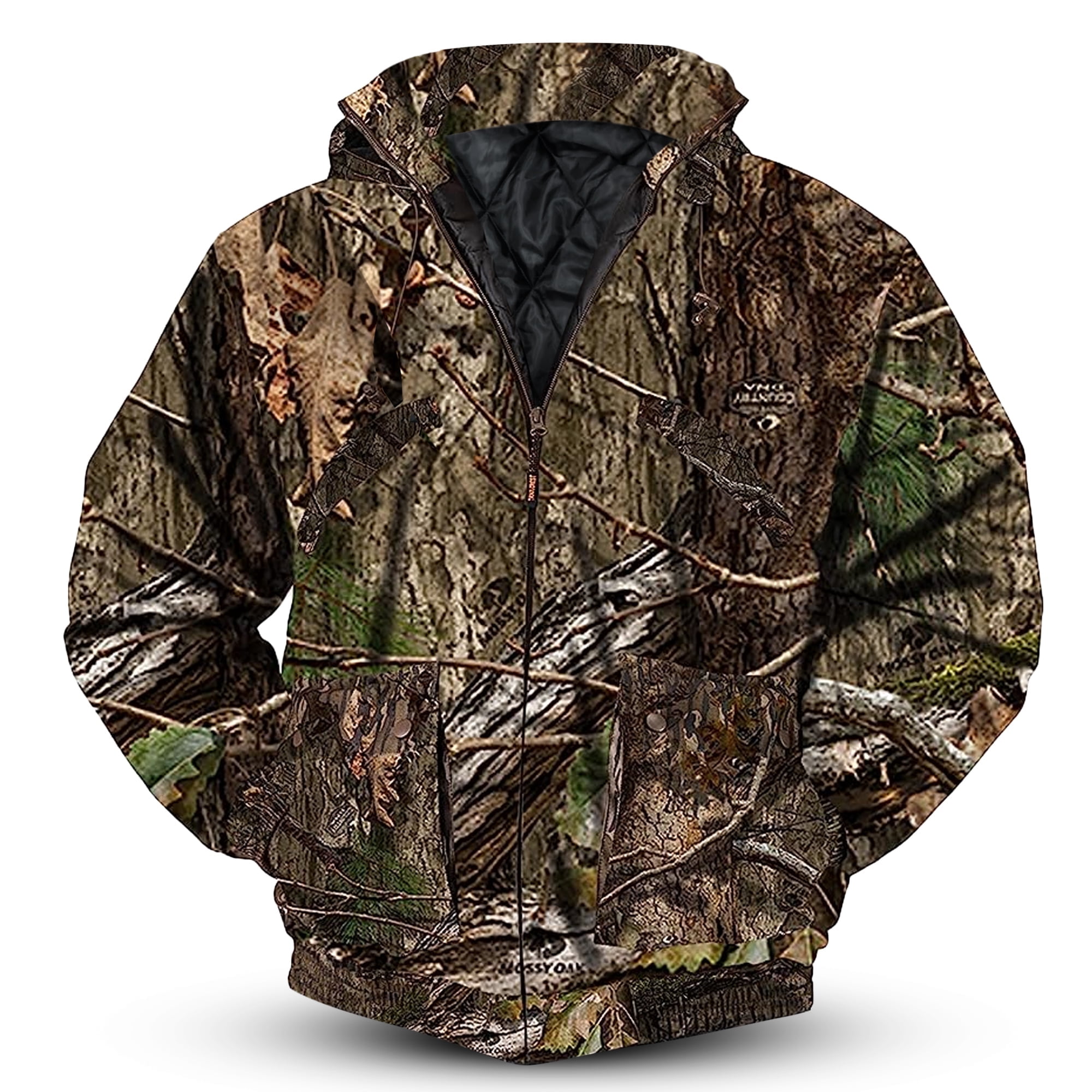 TrailCrest Men s Insulated Waterproof Hunters Tanker Jacket Mossy Oak Camo Country DNA 4X Walmart