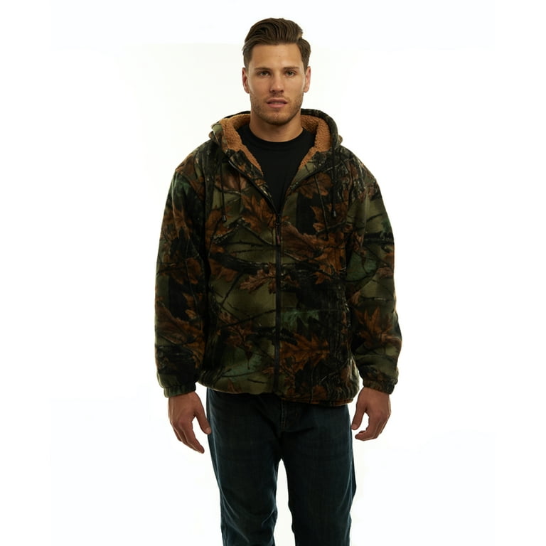 Camo sherpa jacket mens hot sale