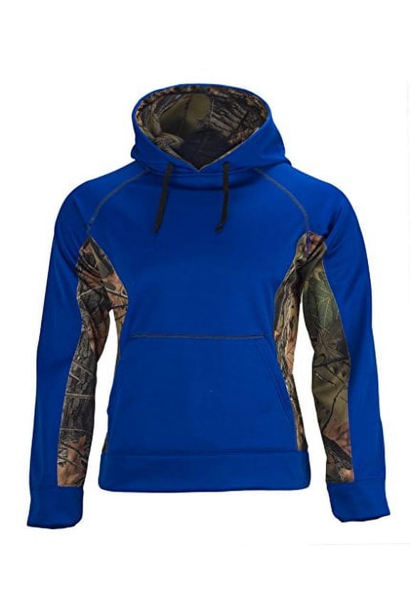 TrailCrest Men's Slim Fit Lightweight Waterproof & Windproof Softshell Hoodie Sweatshirt Jacket, XL, Blue