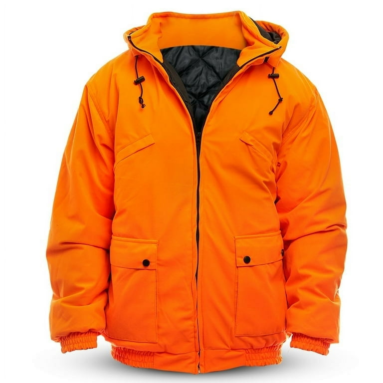 TrailCrest Mens Insulated Waterproof Blaze Orange Tanker Jacket 3X Blaze Orange Walmart