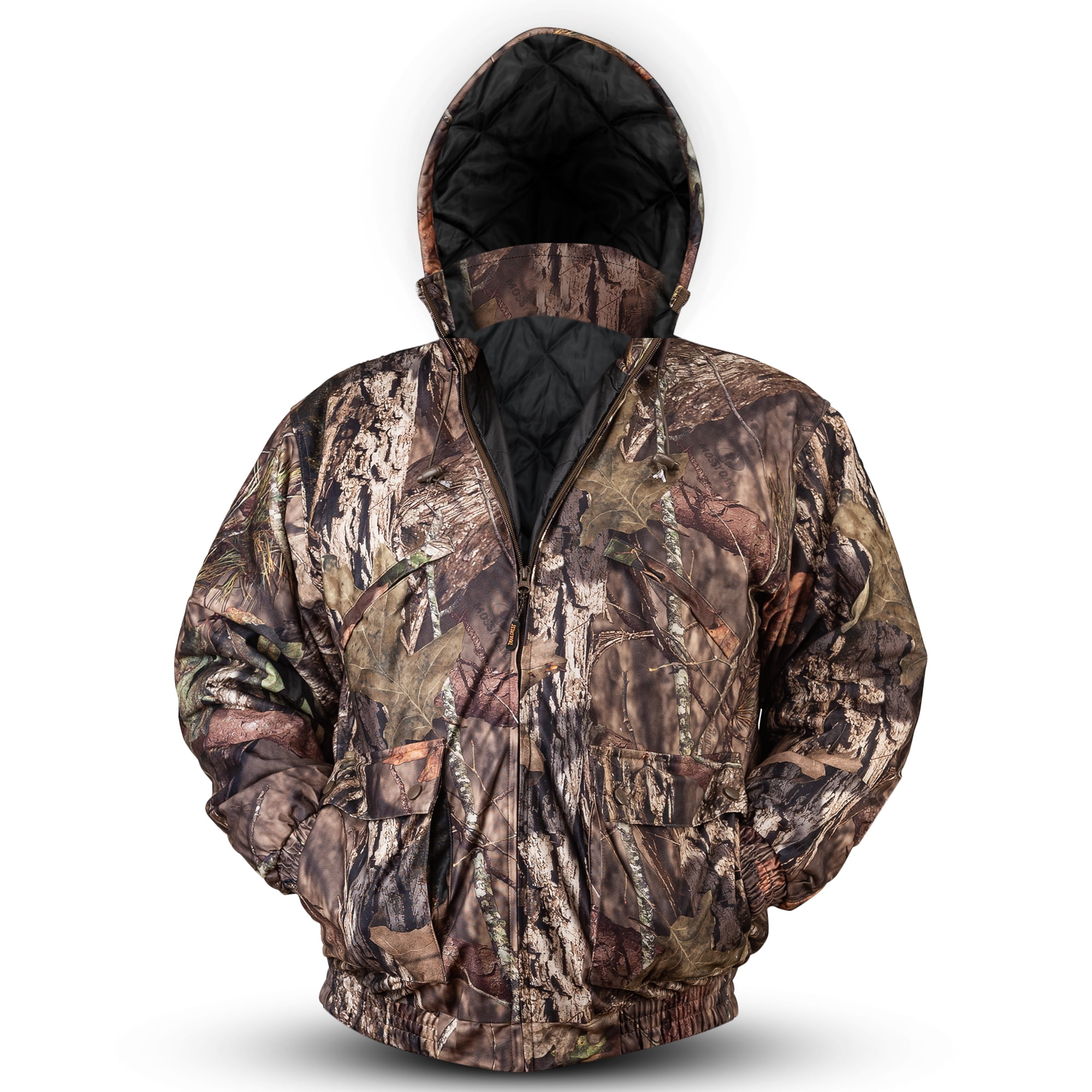 TrailCrest Mossy Oak - Chaqueta de forro polar con cremallera para hombre