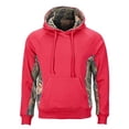 thumbnail image 1 of TrailCrest Women's Camo Hooded Sweatshirt, Small, Coral, 1 of 3
