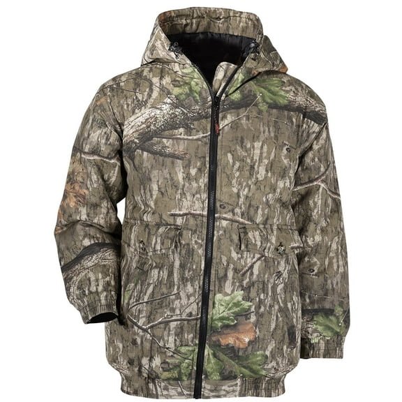 Mossy Oak Men's Insulated Camo Jacket – Country Roots Pattern – Quilted Lining, Cotton Twill Shell, Cold Weather Work Jacket, 5X, Country Roots
