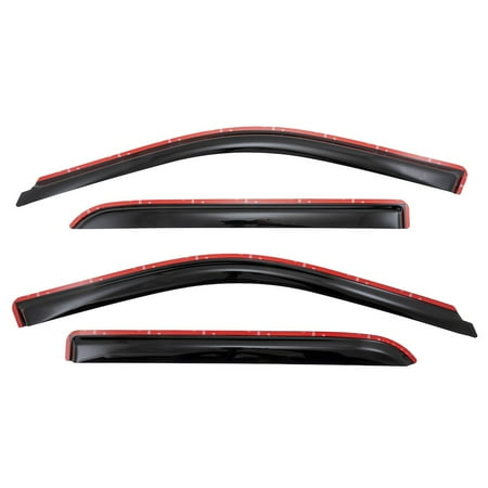 TrailFX 4109IC Rainguard; TFX 4-PC Window Vents; Low Profile; Set of 4