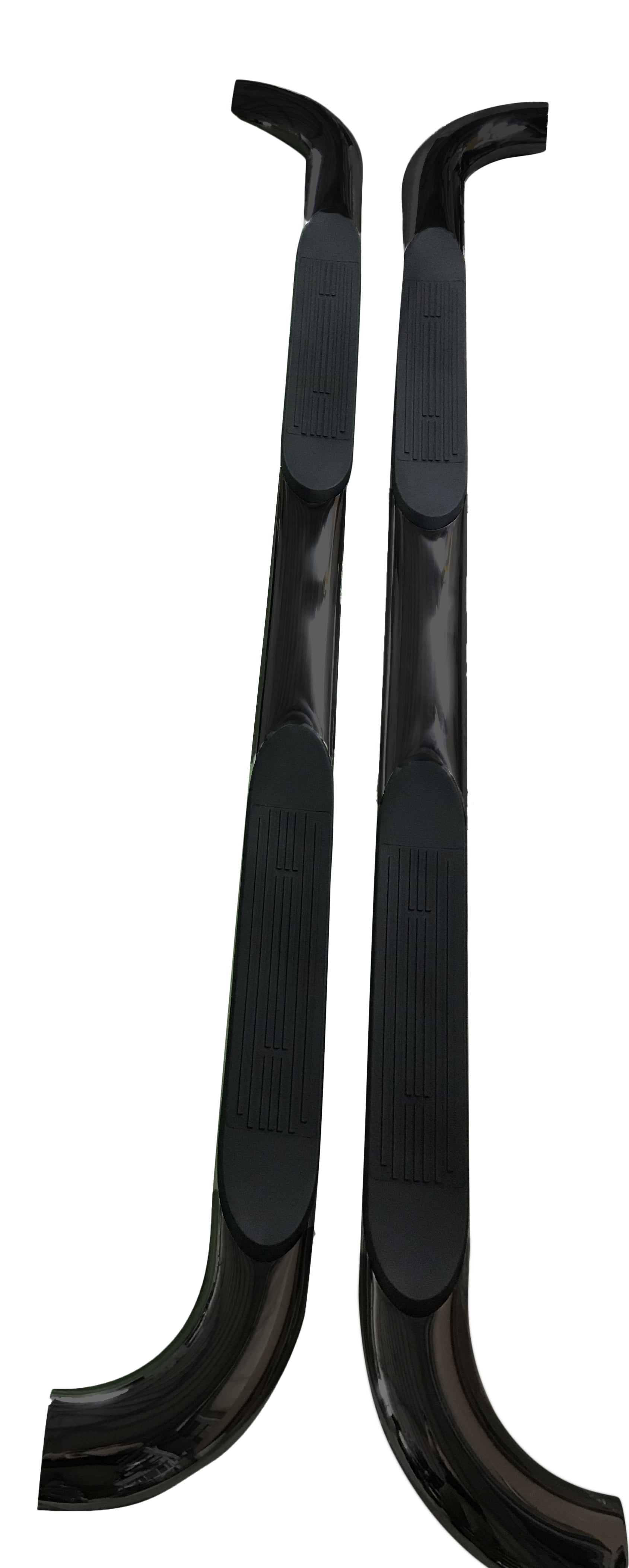 TrailFX A1551B Nerf Bar Black Powder Coated With Surface Steps