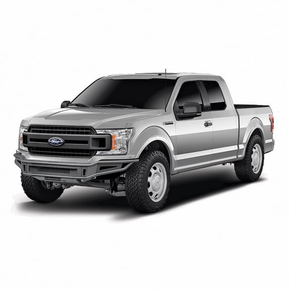 TrailFX FPRB004TI Powder Coated Black Steel Bumper