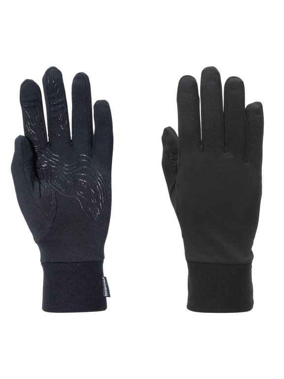 Running Gloves for Women – Lightweight, Moisture Wicking & Touchscreen with Anti-Slip Grip - Black - Medium
