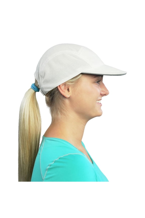 Summer Running Hat for Women with Soft Foam Brim & Reflective Trim – Quick Drying Cap with 5 Panel Design