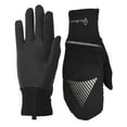 thumbnail image 1 of TrailHeads Women's Touchscreen Convertible Running Gloves with Reflective Waterproof Mitten Shell - black/reflective (small/medium), 1 of 6