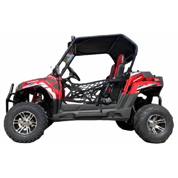 TrailMaster Challenger 200EX EFI UTV Deluxe, Windshield, Push Bar, Chrome Rims, Light bar included