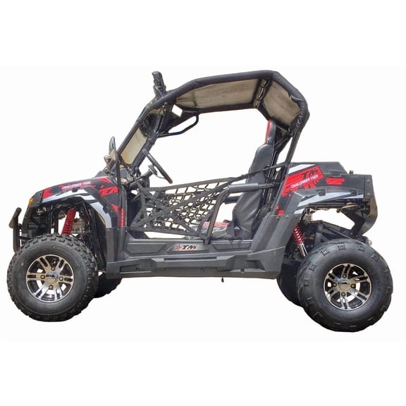 TrailMaster Challenger 200X UTV / Go kart Youth and Adult adjustable Steering Wheel and Seat, Wind Shield, Light Bar