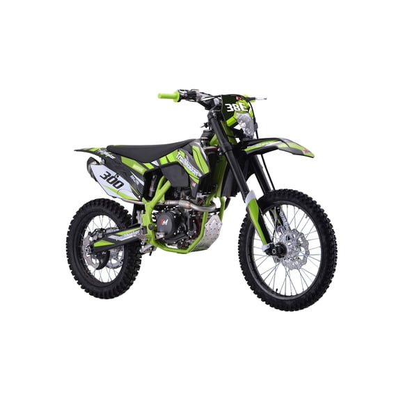 TrailMaster TM38E 300cc (298cc) Dirt Bike - 31HP Engine, Electronic Fuel Injection, 6-Speed Manual, LED Headlights, Dual Adjustable Suspension, Suitable for Adult Riders