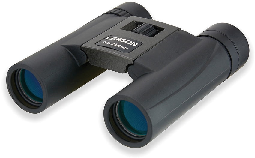 Carson TrailMaxx 10x25mm Compact Lightweight Binoculars with Pouch, Strap, and Lens Cloth