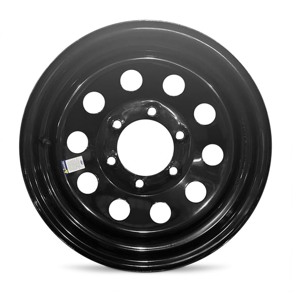 Trailer 15x6 Steel Rim 6-139.7mm or 6-5.5" Load 2860lb - Road Ready RV Camper Wheel
