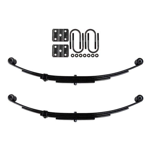 Trailer 4 Leaf Double Eye Spring Suspension Kit for 2 3/8" Tube 3500 lb Axles
