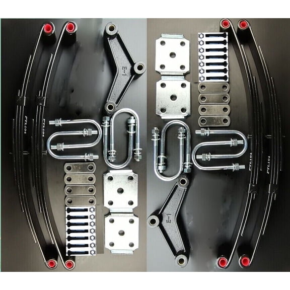 Trailer 4 leaf springs 7k 7000 lb tandem 3500 lb axle 1750 lb springs Zerk bolts