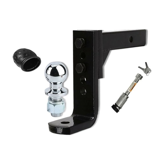 Trailer 4000KG Adjustable Height Tow Bar Hitch 50mm 2inch Ball Towbar Drop Mount Trailer ,Rugged Construction