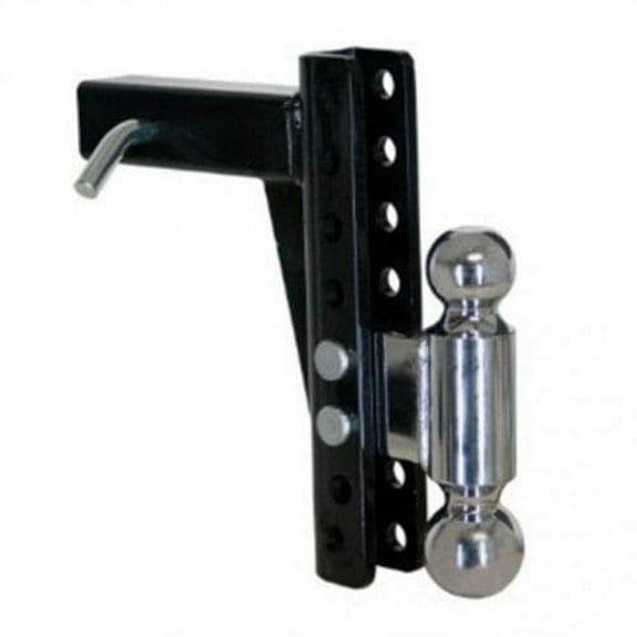 Trailer Adjustable Dual Ball Hitch 2" 2-1/2" 8" Drop or Rise fits Trailer & Towing Trailer Ball Mount Hitches