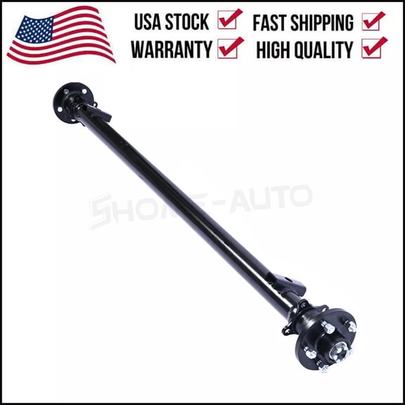 Trailer Axle 3500Lb 5 On 4.5 Bolt Pattern 61 Hub Face 46 Spring Center For 48 Wide Frame Idler Axle