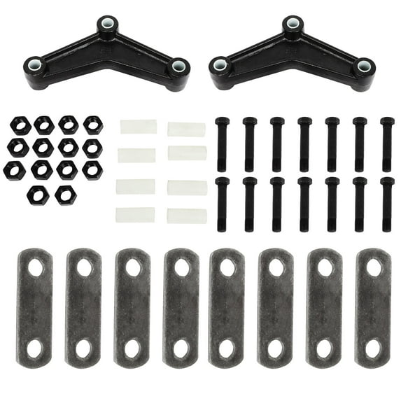 Trailer Axle Shackle Kit Complete Trailer Axles Kit Ta-ndem Trailer Equ-alizer Hanger Kit To-rsion Axle kits for vehicles trailers Boat Trailer Double Eye Springs(3500-5200 Axles)