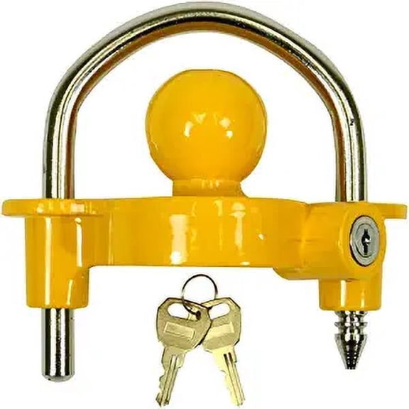 Trailer Ball Coupler Lock Trailer Hitch Tow Trailer Lock (Universal Fit)