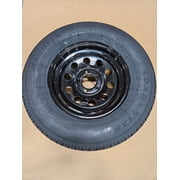 Trailer Camper 15 Black 15x5x5 Dexstar Wheel Rim ST205/75R15 Radial Load D Tire