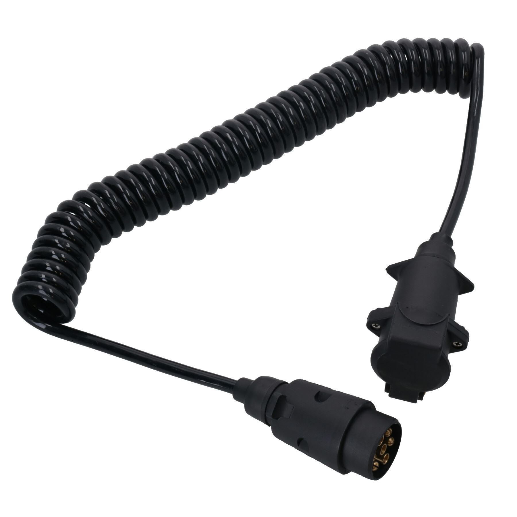 Trailer Caravan Electrics Extension Lead Male to Female 7 Pin Plug ...