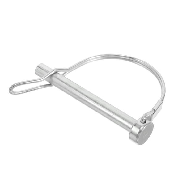 FONDOTIN Safety Coupler Pin Silver Stainless Steel 1Set Rod Diameter 0.3in