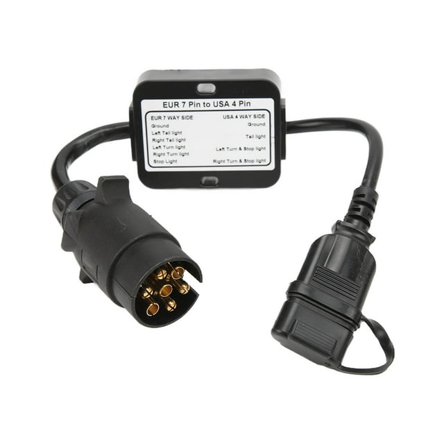 Trailer Connector European 7 Pin to American 4 Pin Taillight Circuit